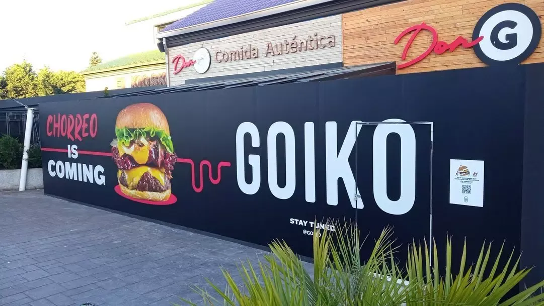 Gran valla publicitaria para GoiKo Burguer